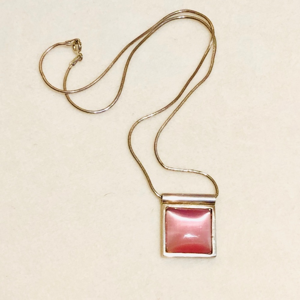 PYRRHA Sterling Silver Rose Quartz Necklace